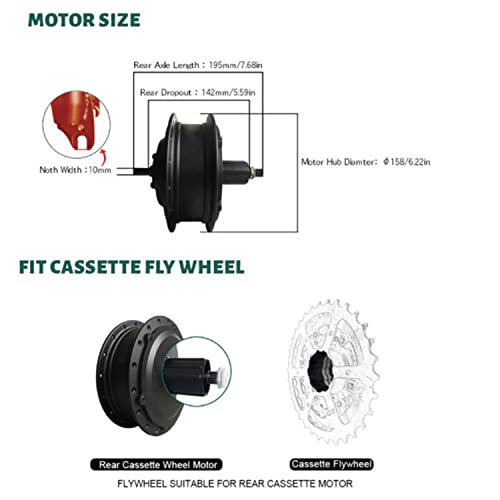 48V 500W 29in Rear Wheel Electric Bike Conversion Kit W85374