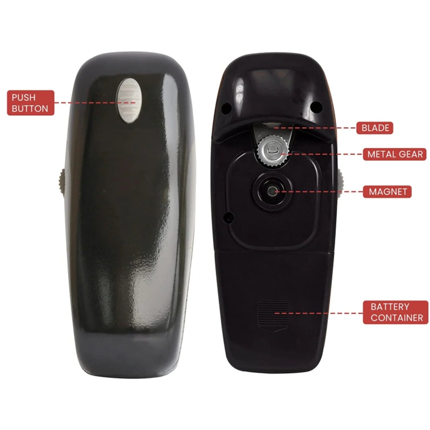 Black Battery Operated Electric Can Opener G7439
