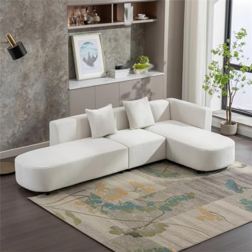 L Shape Upholstery Sofa Couch 110.2''Wx61''Dx24.8''H C3137