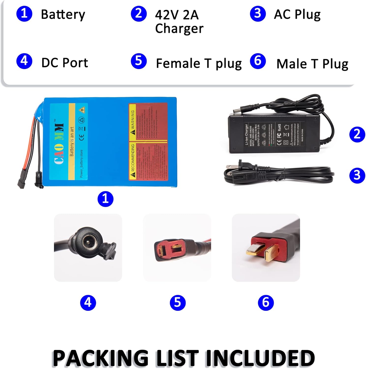 36V 20AH Lithium Battery Pack K7538