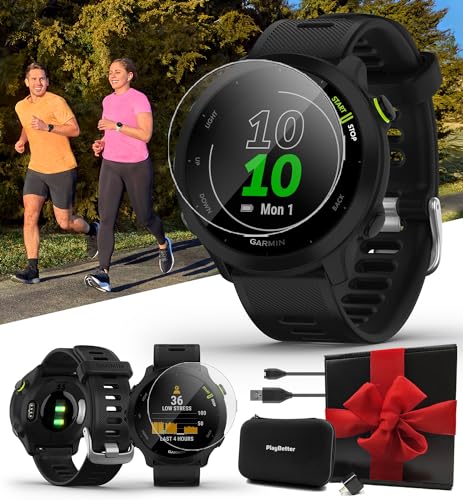 Black GPS Running Watch with Heart Rate Monitor O974