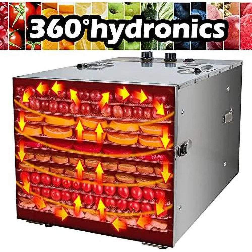 10 Trays Digital Stainless Steel Food Dehydrator F77902