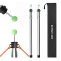 Telescoping Tent Tarp Pole 3 Section Stainless Steel Portable Camping Poles 33"-86.61" 2Pcs Set S343383