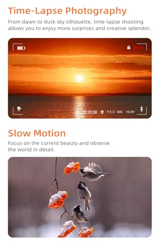 5K Handheld Camera with 3-Axis Gimbal Stabilizer G38790