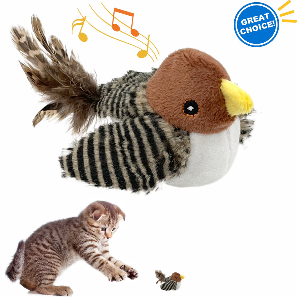 Interactive Electronic Cat Toy with Feather Tail Z338