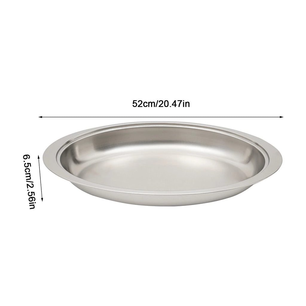 5.5L Stainless Steel Oval Chafing Dish with Lid S6396