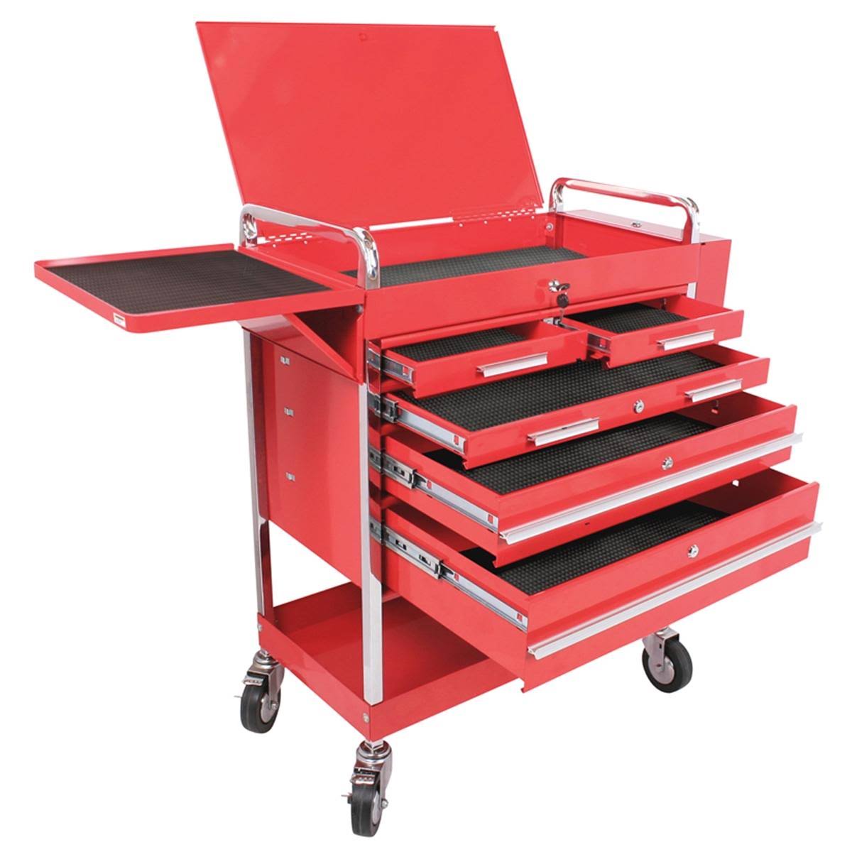 Red 5 Drawer Service Cart Z7883