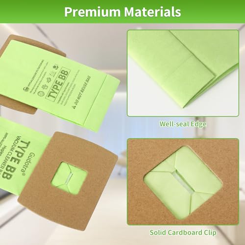 15 Pack Type BB Vacuum Bags with 3 Motor Filter Y4525