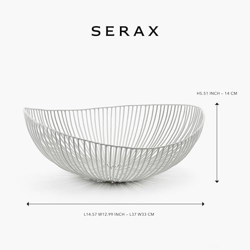 Round White Iron Fruit Bowl M609171