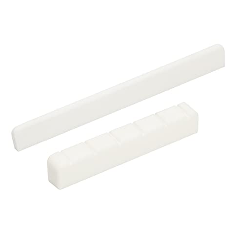 6 String Acoustic Guitar Bone Bridge Saddle and Nut I74214