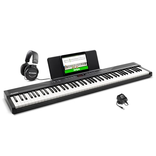 88 Key Keyboard Piano with 480 Sounds, Speakers, USB MIDI, Carry-Bag, Stand, Headphones, Pedal P4352