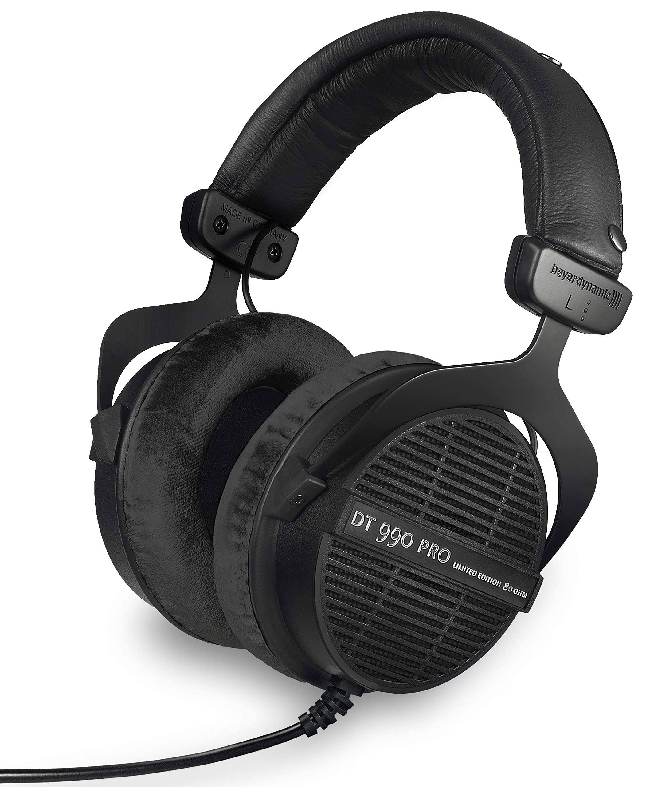 Black Over-Ear Studio Monitor Headphones Y7434