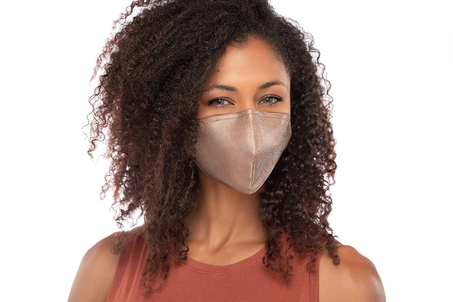 Copper and Silver Cup Face Mask T4021