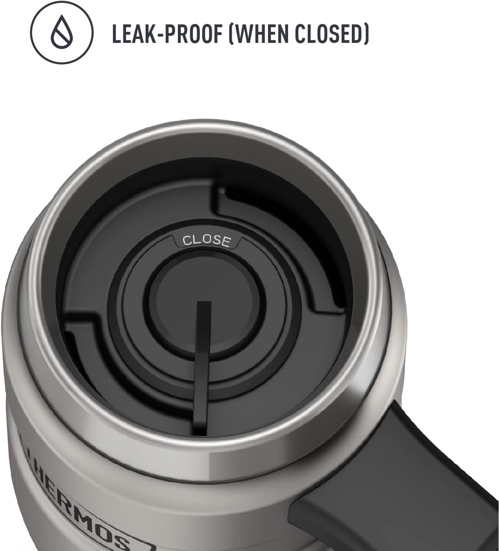 40 Ounce Vacuum-Insulated Stainless Steel Beverage Bottle and 16 Ounce Travel Mug Q385