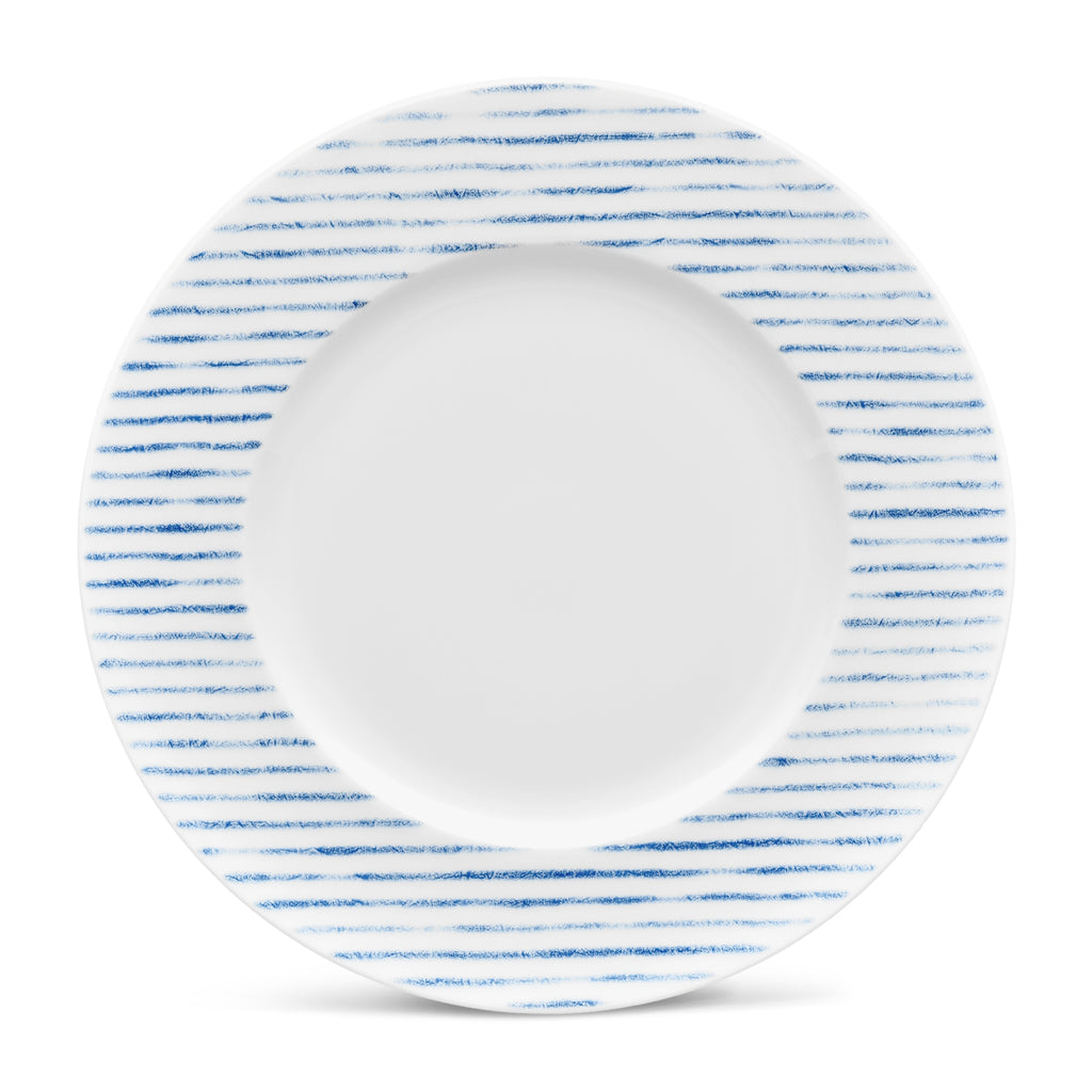 Set of 4 Blue Salad Plates F4077