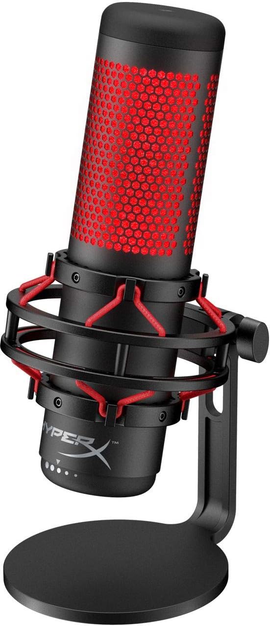 Red Black Electret Condenser Microphone with Pop Filter and Shock Mount E186