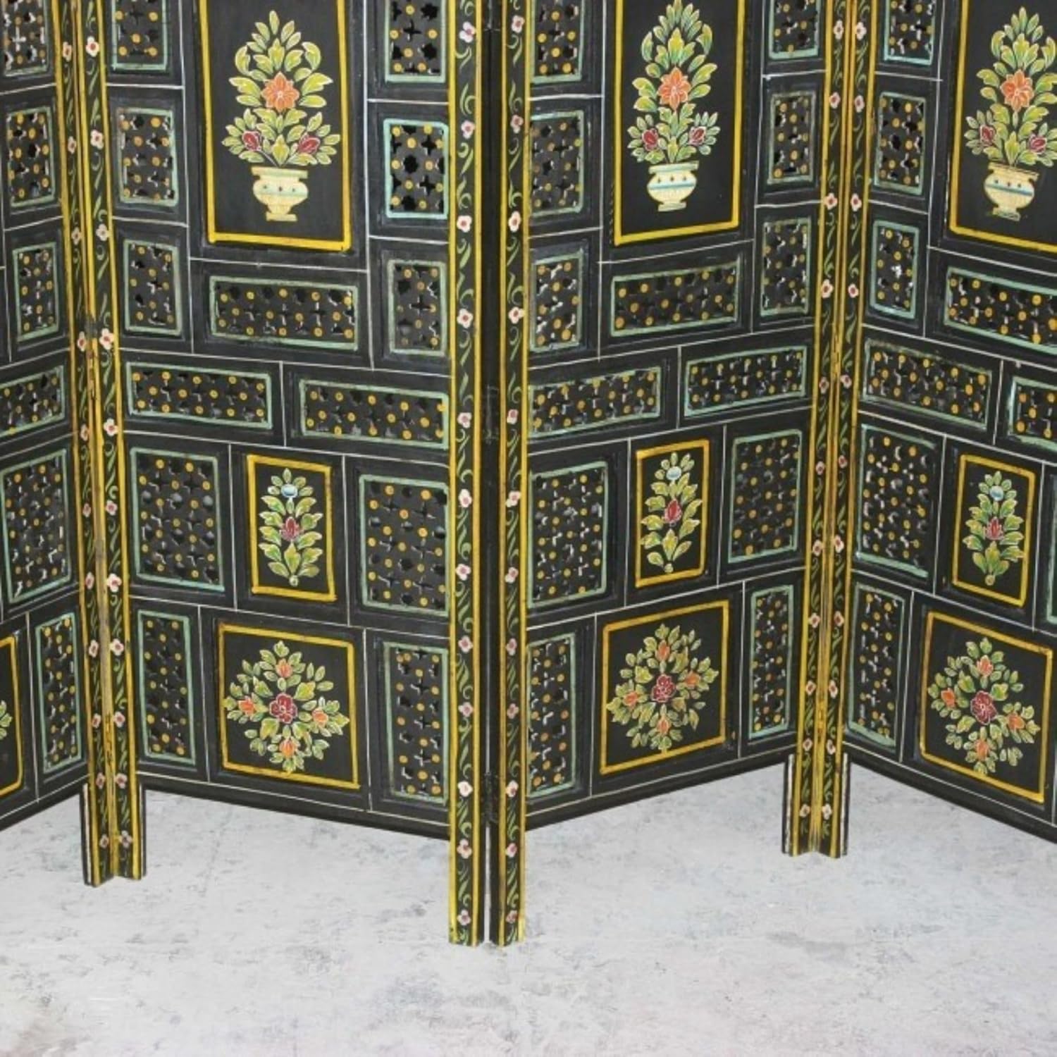 Hand Carved Painted Partition Divider V83433