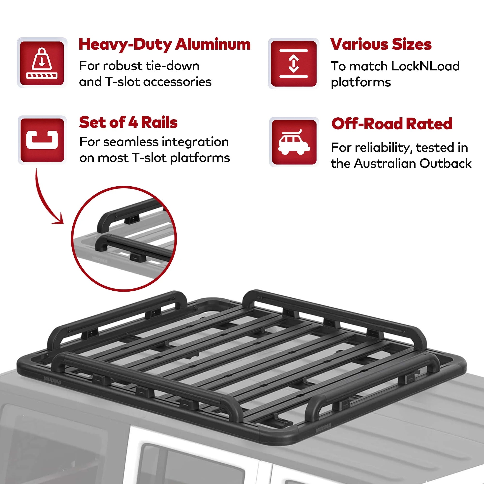 60 by 54 Inch LockNLoad Perimeter Raised Rail Kit R419103