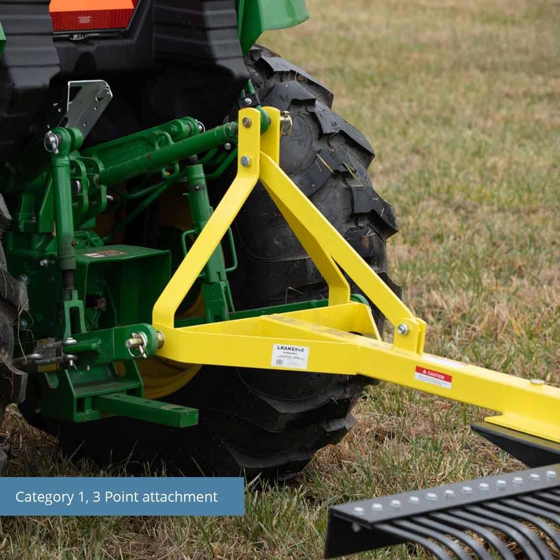 6 Landscape Rake for Compact Tractors W272