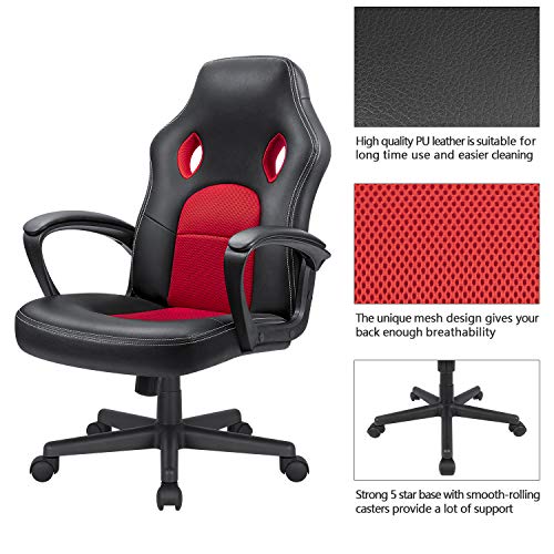 Blue High Back Ergonomic Gaming Chair B1043