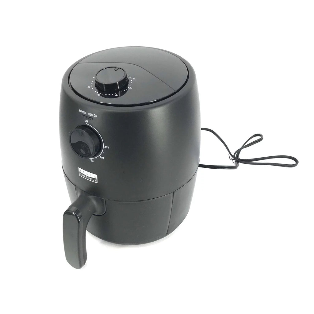 2qt Analog Air Fryer Matte Black R3765