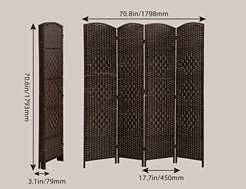 6 Ft Tall 6 Panel Foldable Room Divider X17957