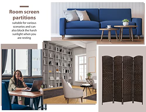 6 Ft Tall 6 Panel Foldable Room Divider X17957