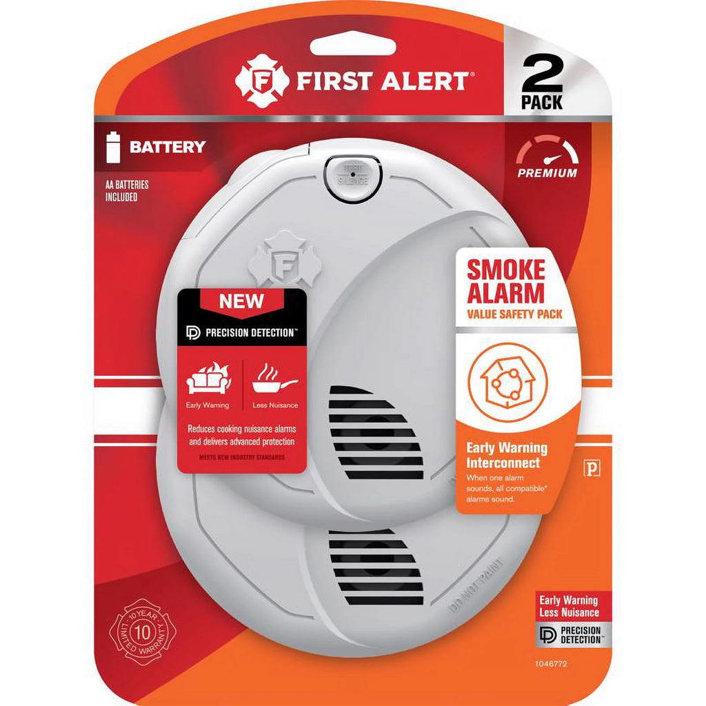 Wireless Battery-Powered Photoelectric Smoke Detector O932