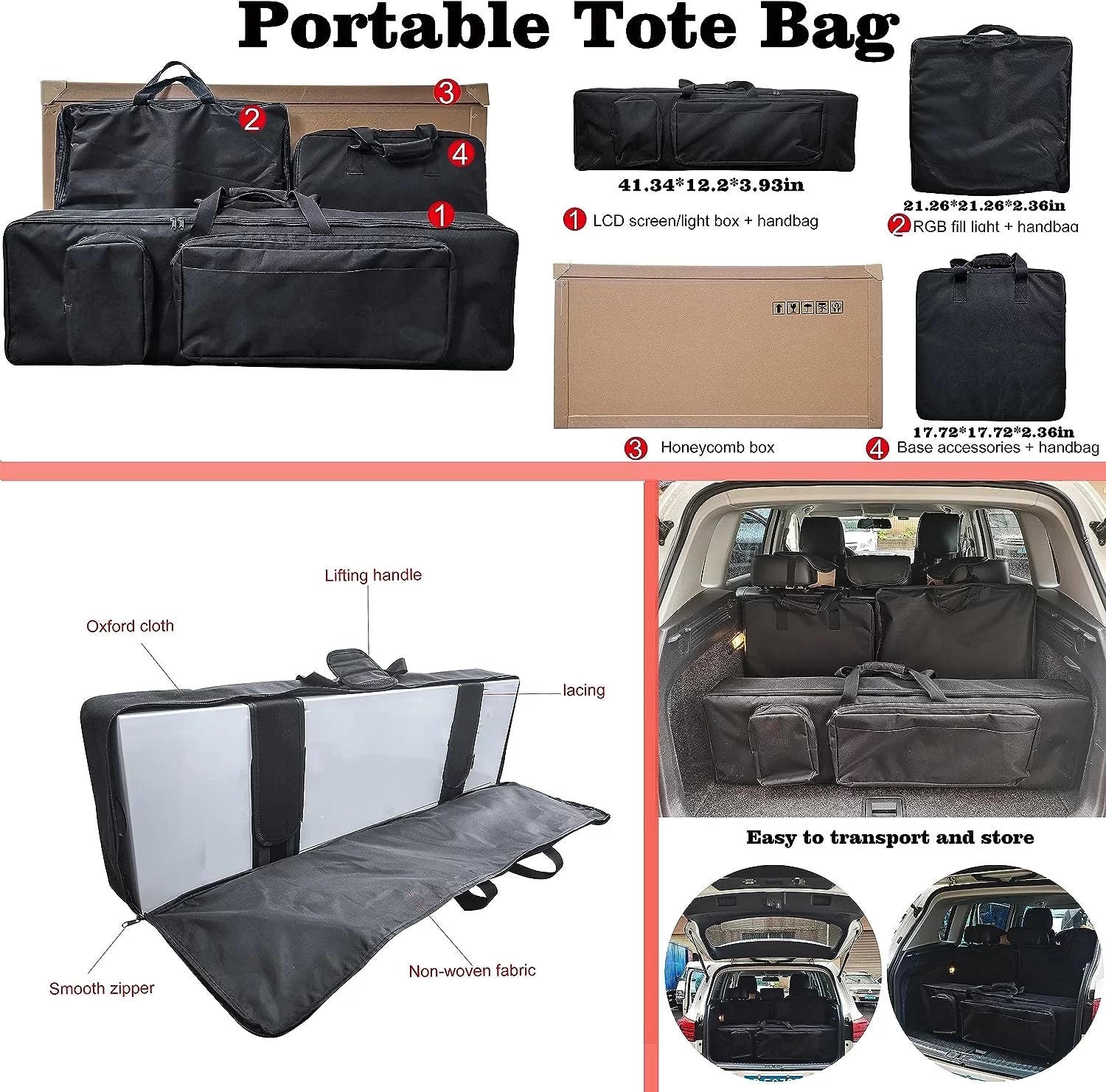 iPad Photo Booth Machine with Portable Tote Bag, RGB Ring Light, Remote Control X89048