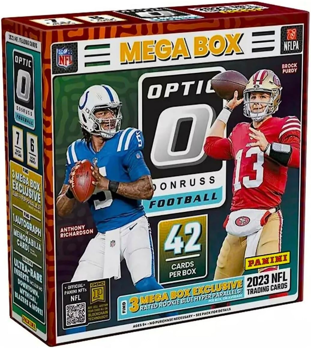 2023 Panini Donruss Optic Football Mega Box Trading Cards G5036