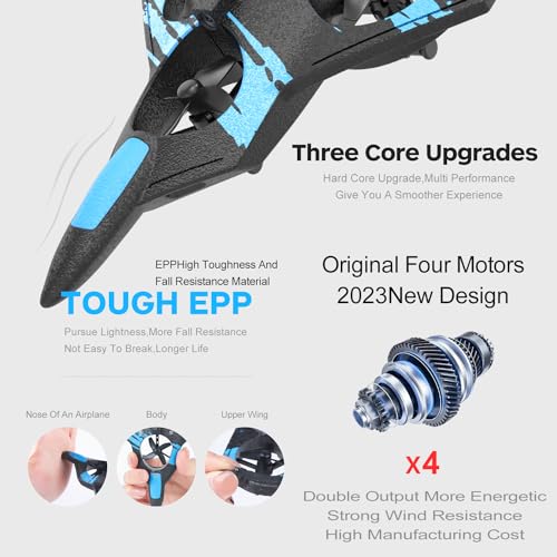 Blue Remote Control Airplane Quadcopter N16197