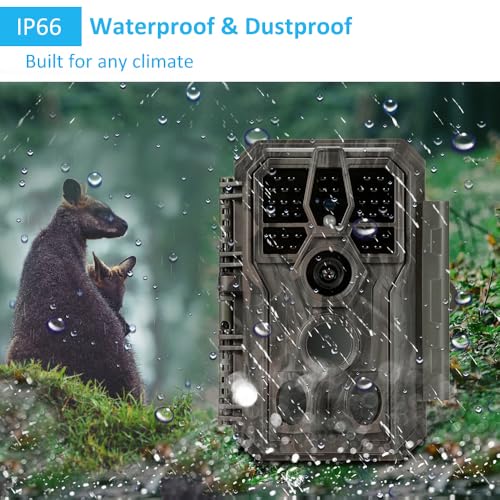 4K 64MP Trail Camera with Night Vision M412