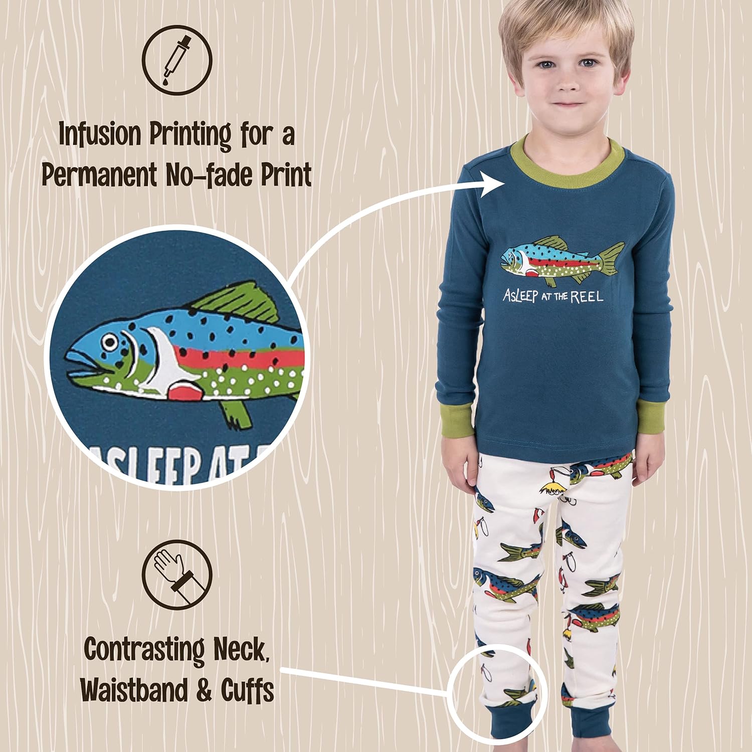 Warm Long-Sleeve Pajama Sets for Kids A111365