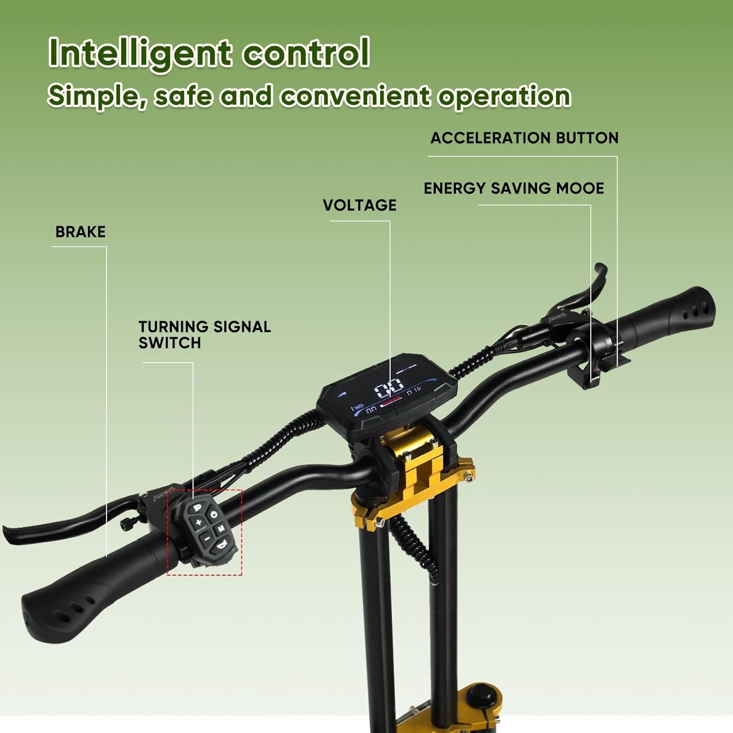 11-inch 6000W Dual Drive Electric Scooter with seat M876