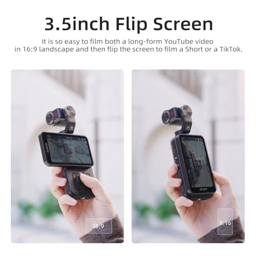 5K Handheld Camera with 3-Axis Gimbal Stabilizer G38790