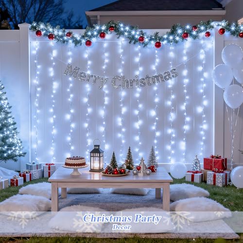 200 LED Warm White Christmas Curtain Lights T32861