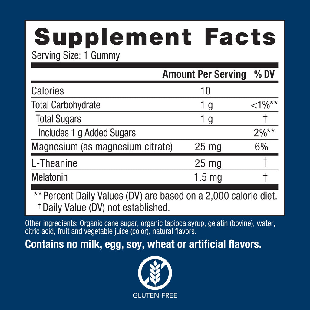 Nighttime Berry Magnesium Supplement Gummies, 120 Count R133