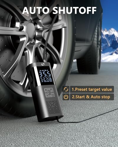 Cordless 150PSI 12V Tire Inflator with Led Light S45909