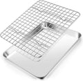 Stainless Steel Baking Sheet with Rack, 10x8x1 Inch M856289