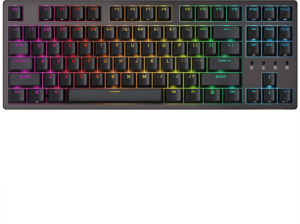 87 Keys Mechanical Keyboard with Cherry Silent Red Switches K217382