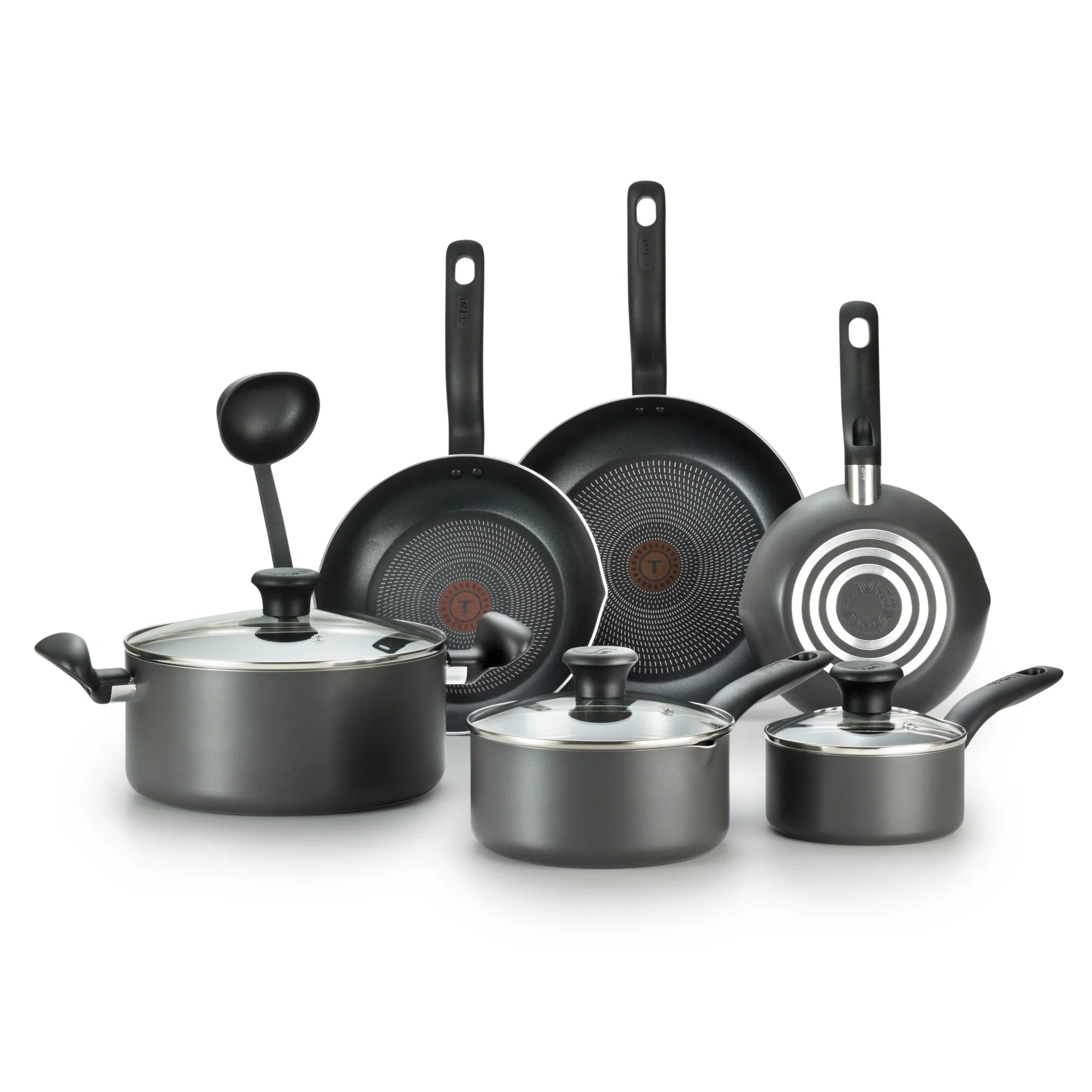 10 Piece Non-Stick Black Cookware Set L64451