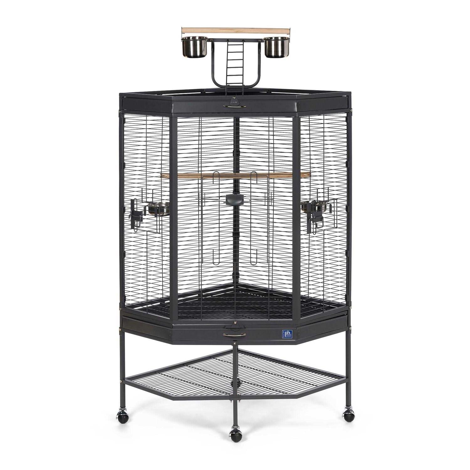 Prevue Cage Corner with Playtop U629311