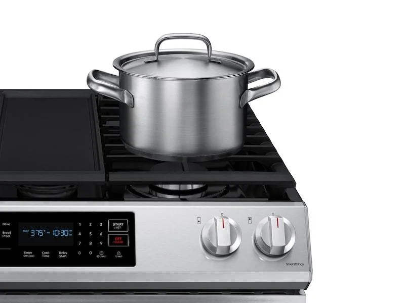 6.0 cu. ft. Smart Slide-in Gas Range with Convection in Stainless Steel I294561