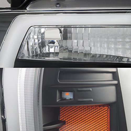 Black LED Projector Headlights Pair Z189