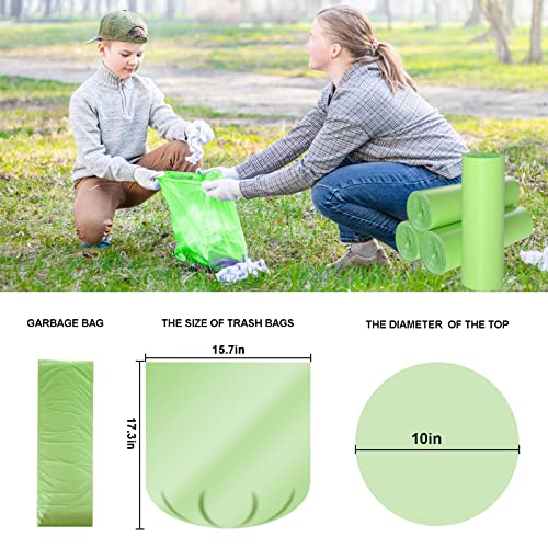 Biodegradable 4-6 Gallon 100 Counts Extra Thick Small Trash Bags I9356