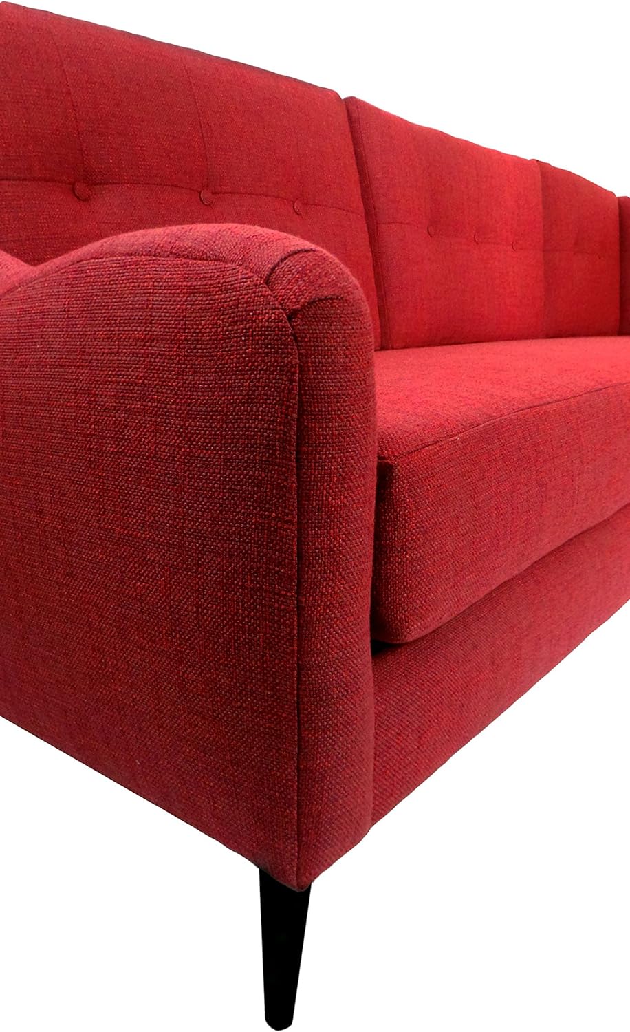 Red Mid-Century Sectional Sofa V974