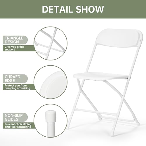 White Plastic Folding Chair D781945