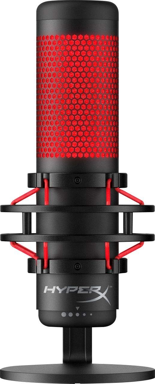 Red Black Electret Condenser Microphone with Pop Filter and Shock Mount E186