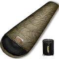 0°F Winter Sleeping Bag for Adults, Mummy Sleeping Bag with Compression Sack, XL 90.6 in Y29059