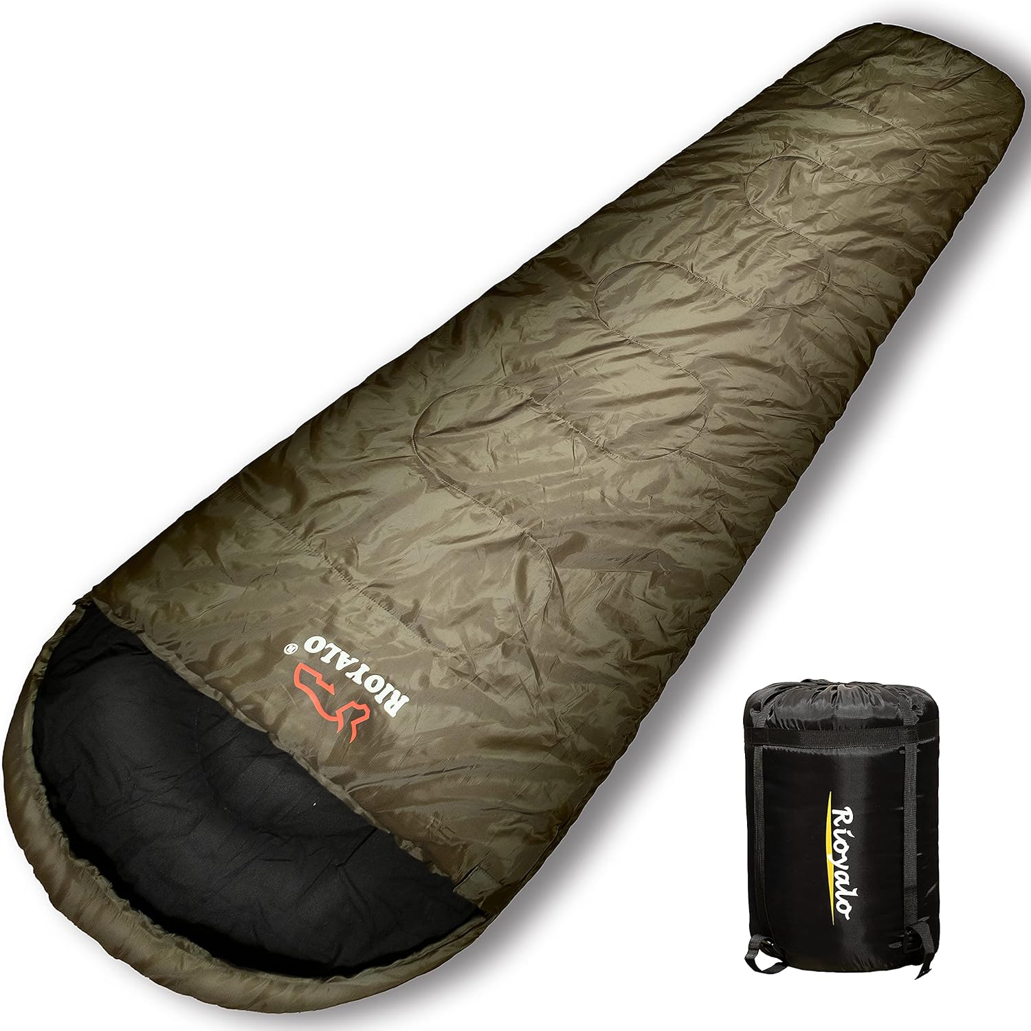 0°F Winter Sleeping Bag for Adults, Mummy Sleeping Bag with Compression Sack, XL 90.6 in Y29059
